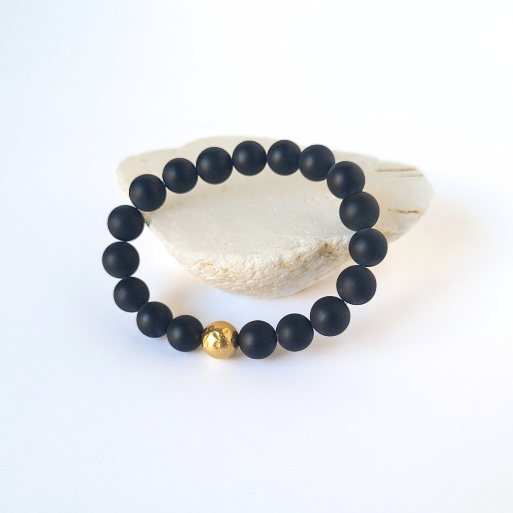 Onyx Natural Stone Magnetic Bracelet FOR MEN by Mesmerze